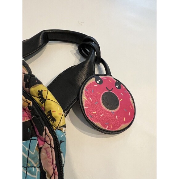 Betsey Johnson Backpack Quilted Cat Theme Back Pack Doughnuts - Picture 4 of 7
